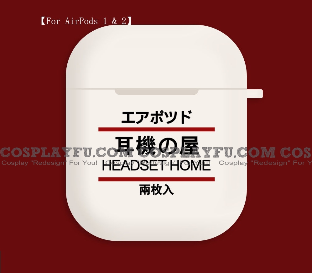 Lovely Headset Accueil | Airpod Case | Silicone Case for Apple AirPods 1, 2, Pro Cosplay (81425)